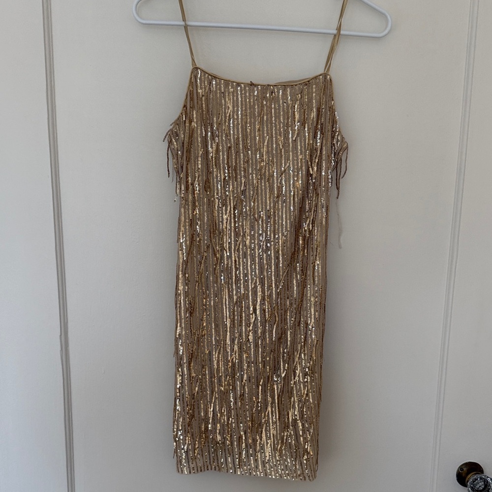 Gold Sequin Dress